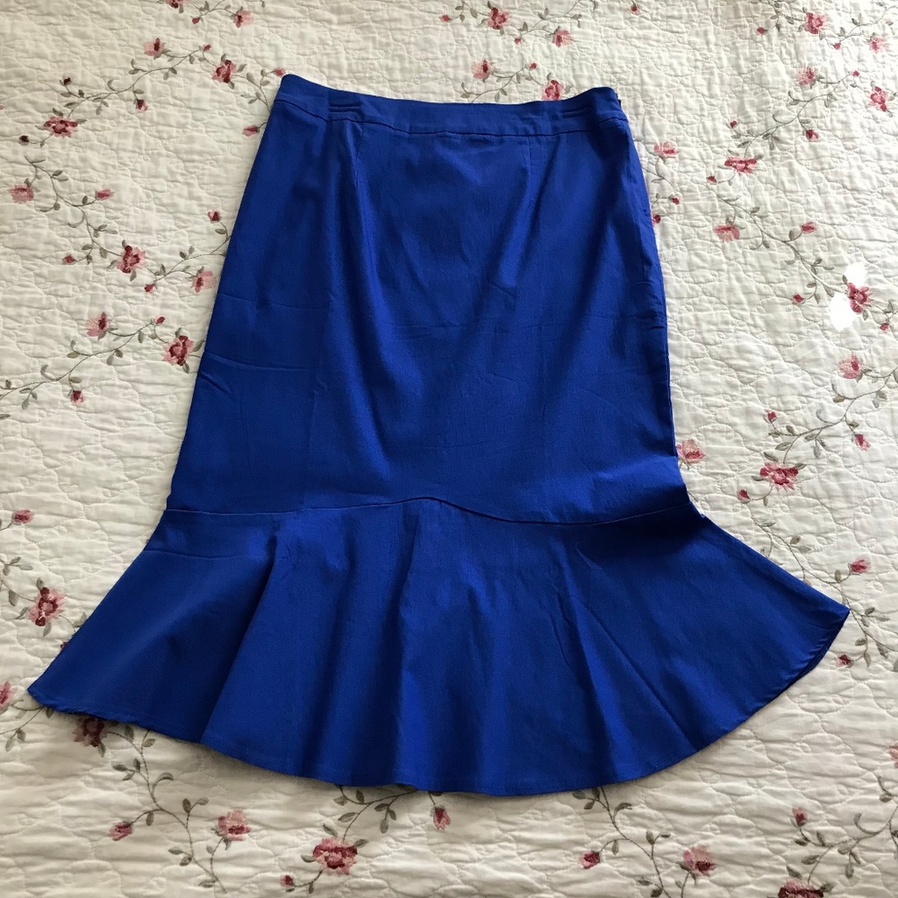 Kate Kasin Mermaid Hips-Wrapped Pencil Skirt